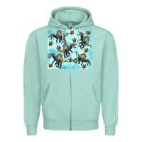 Seafoam spinosaurus Zipper Hoodie - Artiststas
