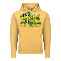 Vintage Mustard Too cute to pinch St. Patrick's Day Vintage Hoodie - HowdyJamesFarm