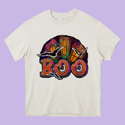 Boo Heavy Core Tee Designed By Jahusdesignshop