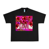 Black love heart shaped balloons tumbler hjf Urban Heavy Tee - HowdyJamesFarm