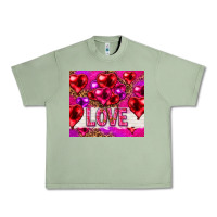 Oil Green love heart shaped balloons tumbler hjf Urban Heavy Tee - HowdyJamesFarm