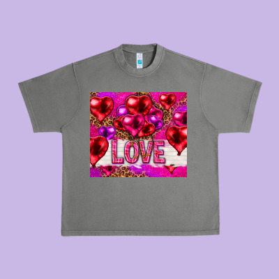 Love Heart Shaped Balloons Tumbler Hjf Urban Heavy Tee Designed By Howdyjamesfarm