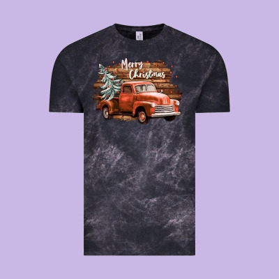 Merry Christmas Truck Vintage Tee Designed By Cowgirlartshop