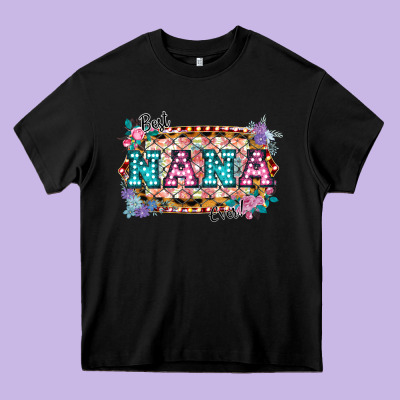 Best Nana Ever! Heavy Core Tee Designed By Bettercallsaul