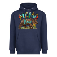 Navy mama bear Heavyweight Hoodie - BarkalooDesign