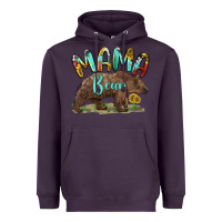 Plum mama bear Heavyweight Hoodie - BarkalooDesign