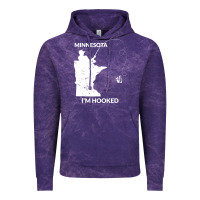 Cloud Purple MN Minnesota Fishing T Gift for Fishermen and Anglers Vintage Hoodie - longCreatives