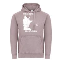 Vintage Zinc MN Minnesota Fishing T Gift for Fishermen and Anglers Vintage Hoodie - longCreatives