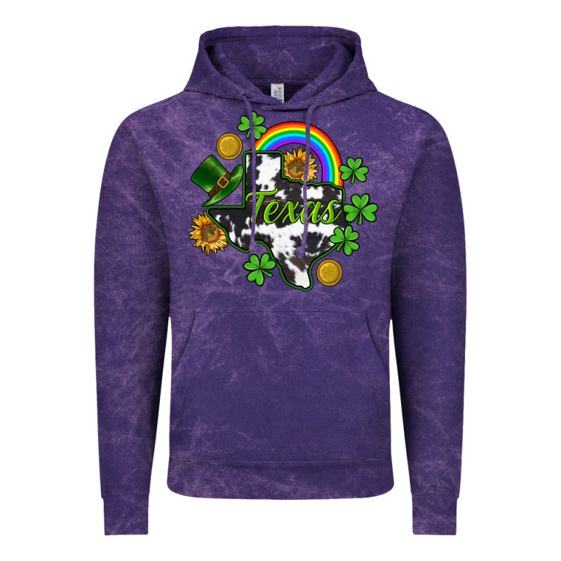 Texas Map St. Patrick's Vintage Hoodie by CowGirlArtShop | Teevron
