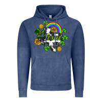 Vintage Denim Texas map St. Patrick's Vintage Hoodie - CowGirlArtShop