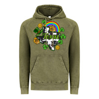 Vintage Olive Texas map St. Patrick's Vintage Hoodie - CowGirlArtShop
