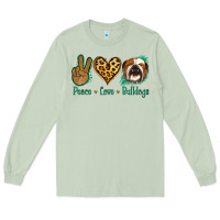 Matcha Peace Love Bulldog Long Sleeve Tee - Jasminsmagicworld