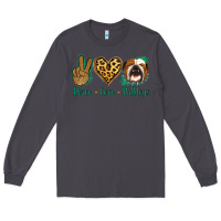Smoke Peace Love Bulldog Long Sleeve Tee - Jasminsmagicworld
