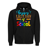 Black happy last day of school Zipper Hoodie - Artiststas