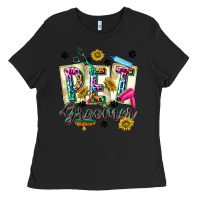 Black Western Pet Groomer Ladies Tee - texasbilliewilder
