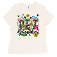 Bone Western Pet Groomer Ladies Tee - texasbilliewilder