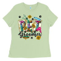 Matcha Western Pet Groomer Ladies Tee - texasbilliewilder