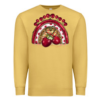 Antique Gold cherry rainbow Premium Sweatshirt - BarkalooDesign