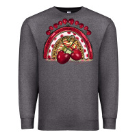 Charcoal Heather cherry rainbow Premium Sweatshirt - BarkalooDesign