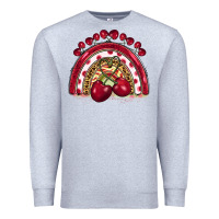 Heather Grey cherry rainbow Premium Sweatshirt - BarkalooDesign