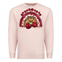 Pale Pink cherry rainbow Premium Sweatshirt - BarkalooDesign