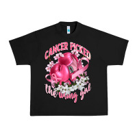 Black cancer picked the wrong girl Urban Heavy Tee - CowGirlArtShop