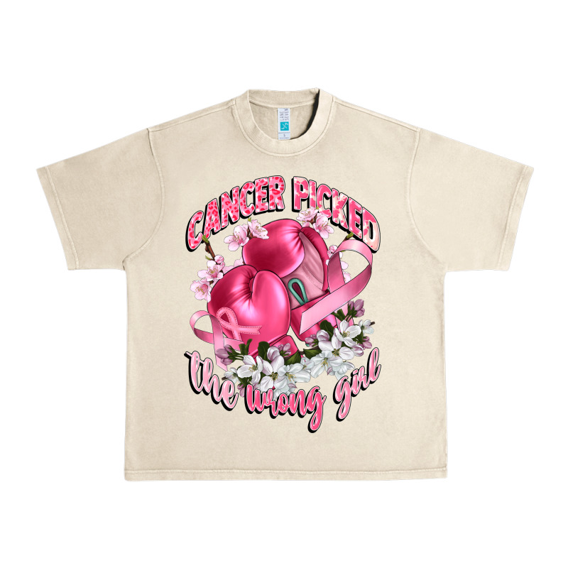 Cancer Picked The Wrong Girl Urban Heavy Tee by CowGirlArtShop | Teevron