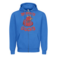 True Royal spooky devil rubber duck halloween Zipper Hoodie - longCreatives