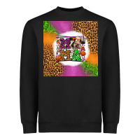 Black halloween cow mama Heavyweight Sweatshirt - LillyAllenDesigns