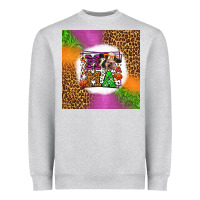 Heather Grey halloween cow mama Heavyweight Sweatshirt - LillyAllenDesigns