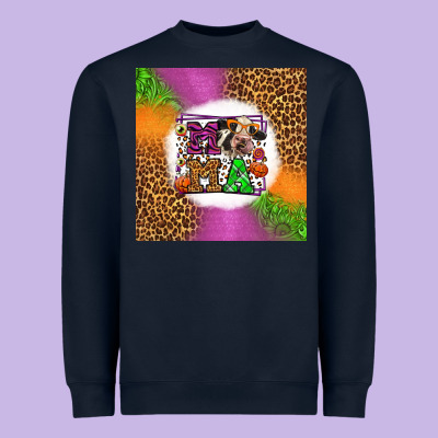 Halloween Cow Mama Heavyweight Sweatshirt Designed By Lillyallendesigns