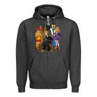 Charcoal Heather surprise!  scooby dog with friends funny halloween Zipper Hoodie - longCreatives