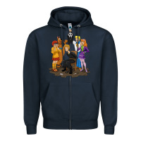 Navy surprise!  scooby dog with friends funny halloween Zipper Hoodie - longCreatives