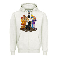 Oatmeal Heather surprise!  scooby dog with friends funny halloween Zipper Hoodie - longCreatives