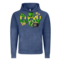 Vintage Denim Lucky St. Patrick's Day Vintage Hoodie - HowdyJamesFarm