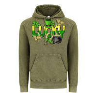 Vintage Olive Lucky St. Patrick's Day Vintage Hoodie - HowdyJamesFarm