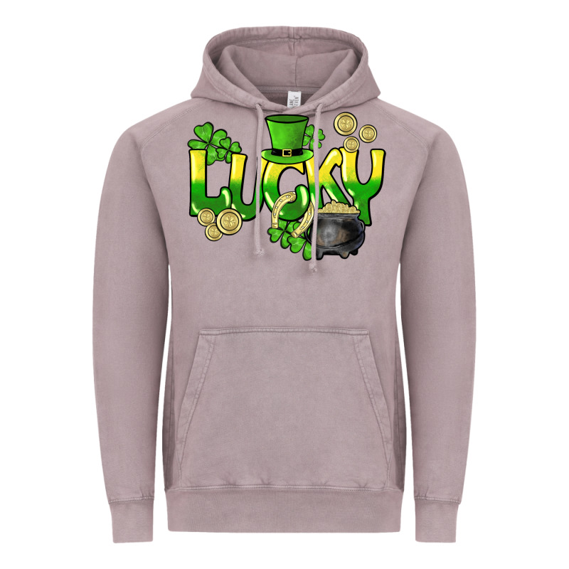 Lucky St. Patrick's Day Vintage Hoodie by HowdyJamesFarm | Teevron