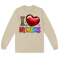Mushroom i love my moms Long Sleeve Tee - OliviaCreatesArt