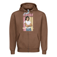 Chestnut Matt Dillon - Retro Aesthetic Design Zipper Hoodie - longCreatives