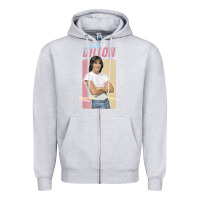 Heather Grey Matt Dillon - Retro Aesthetic Design Zipper Hoodie - longCreatives