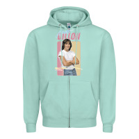 Seafoam Matt Dillon - Retro Aesthetic Design Zipper Hoodie - longCreatives