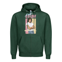 Sports Green Matt Dillon - Retro Aesthetic Design Zipper Hoodie - longCreatives