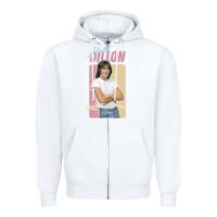 White Matt Dillon - Retro Aesthetic Design Zipper Hoodie - longCreatives