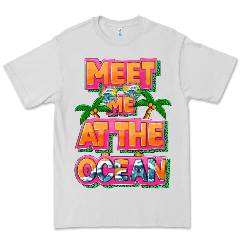 Meet Me At The Ocean Summer Premium Tee by NancyCooperArtShop | Teevron
