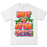 White Meet me at the ocean Summer Premium Tee - NancyCooperArtShop