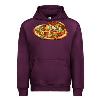 Mauve Wine big pizza Urban Hoodie - AdoDesignShop