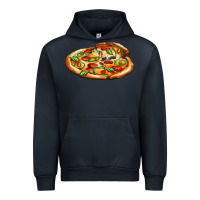 Navy big pizza Urban Hoodie - AdoDesignShop