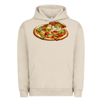 Pigment French Oak big pizza Urban Hoodie - AdoDesignShop