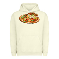 Pigment Pistachio big pizza Urban Hoodie - AdoDesignShop
