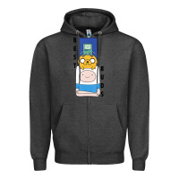 Charcoal Heather Cn Adventure Time Finn Jake Bmo Best Buds Zipper Hoodie - longCreatives